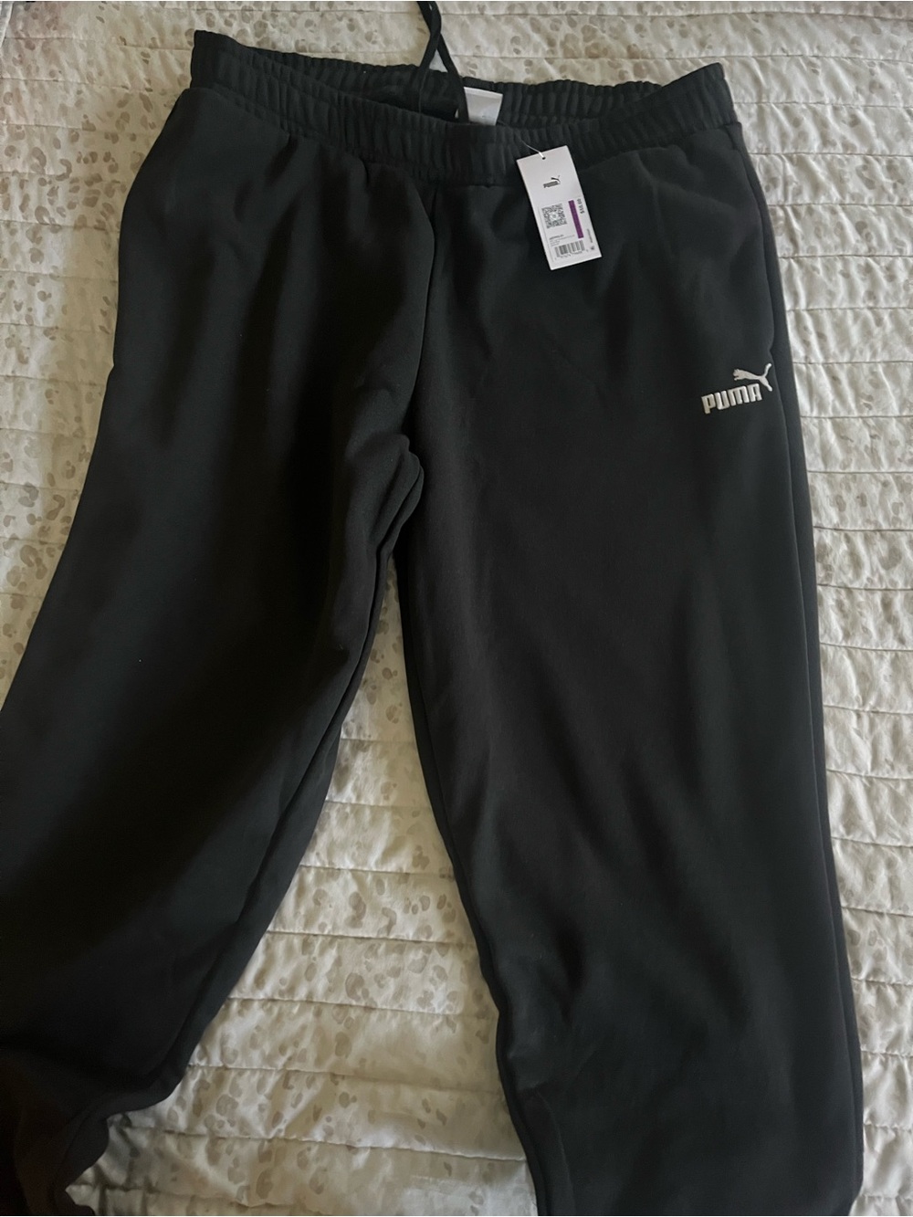 Puma Men's Black Jogger Sweatpants